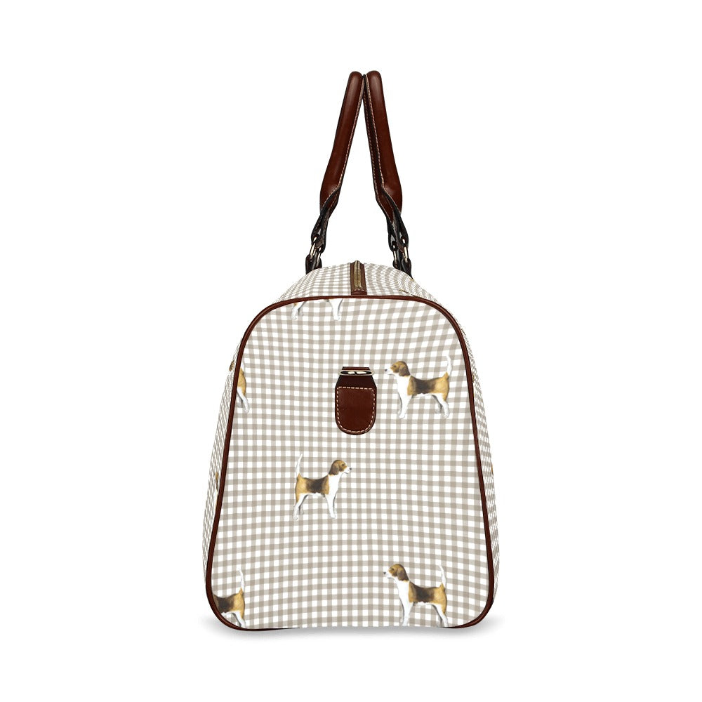 Heritage Gingham Waterproof Travel Duffel Bag - Small