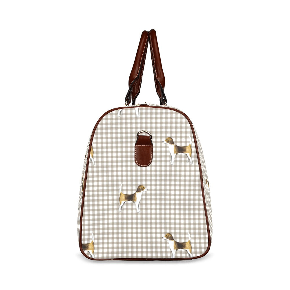 Heritage Gingham Waterproof Travel Duffel Bag - Small