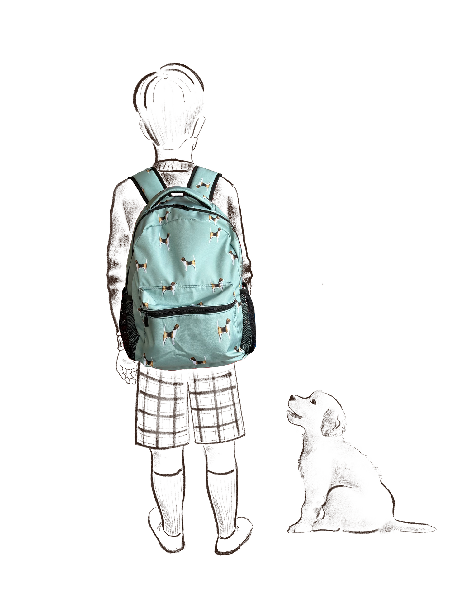 "Hounds of Heritage" Children's Backpack in Scottish Moss Color