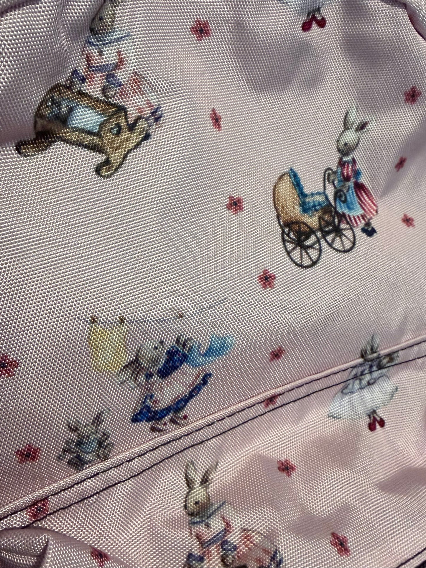 "Bunny Love" Children's Backpack in Vintage Pink
