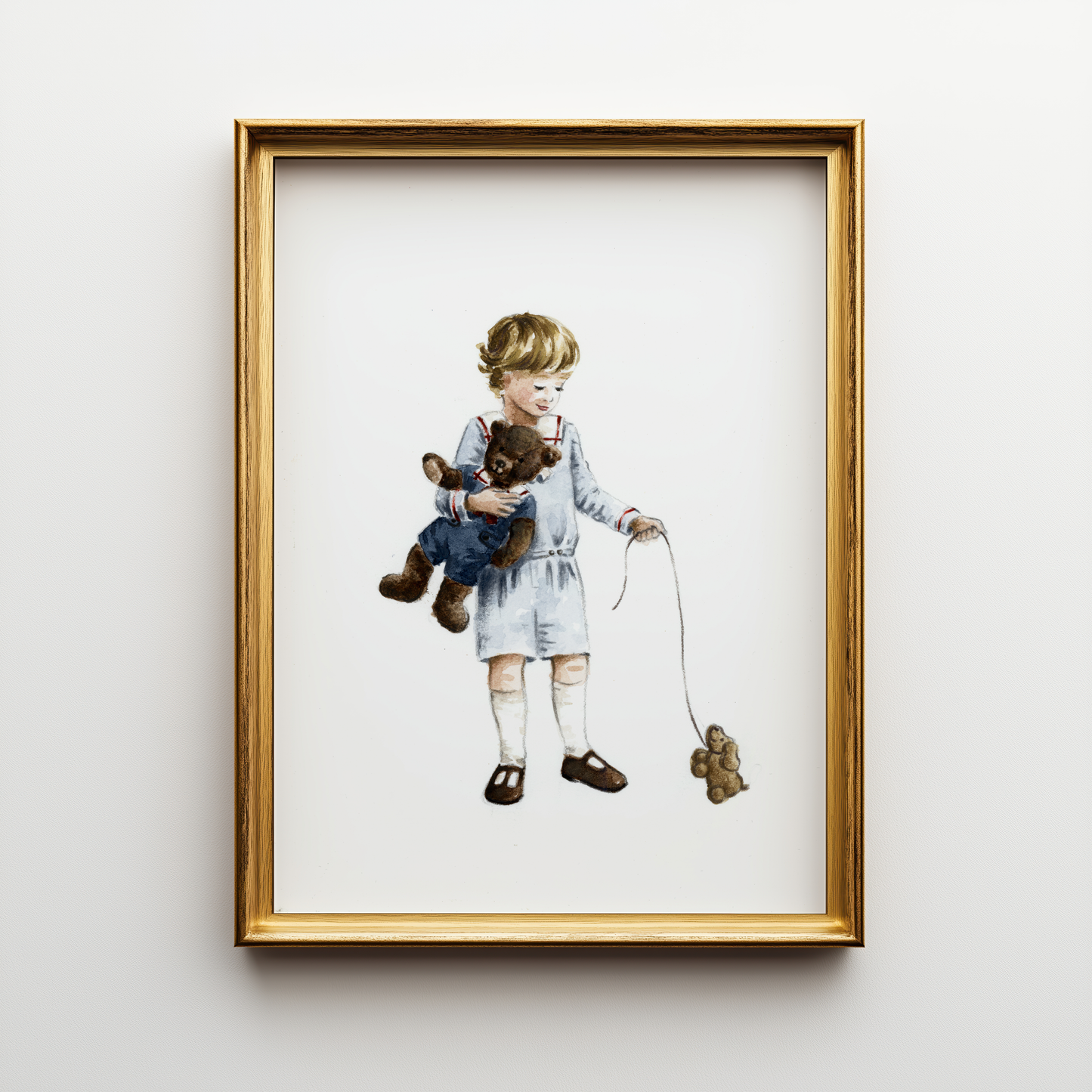 "Childhood Friends" - A Classic Childhood Collection Art Print
