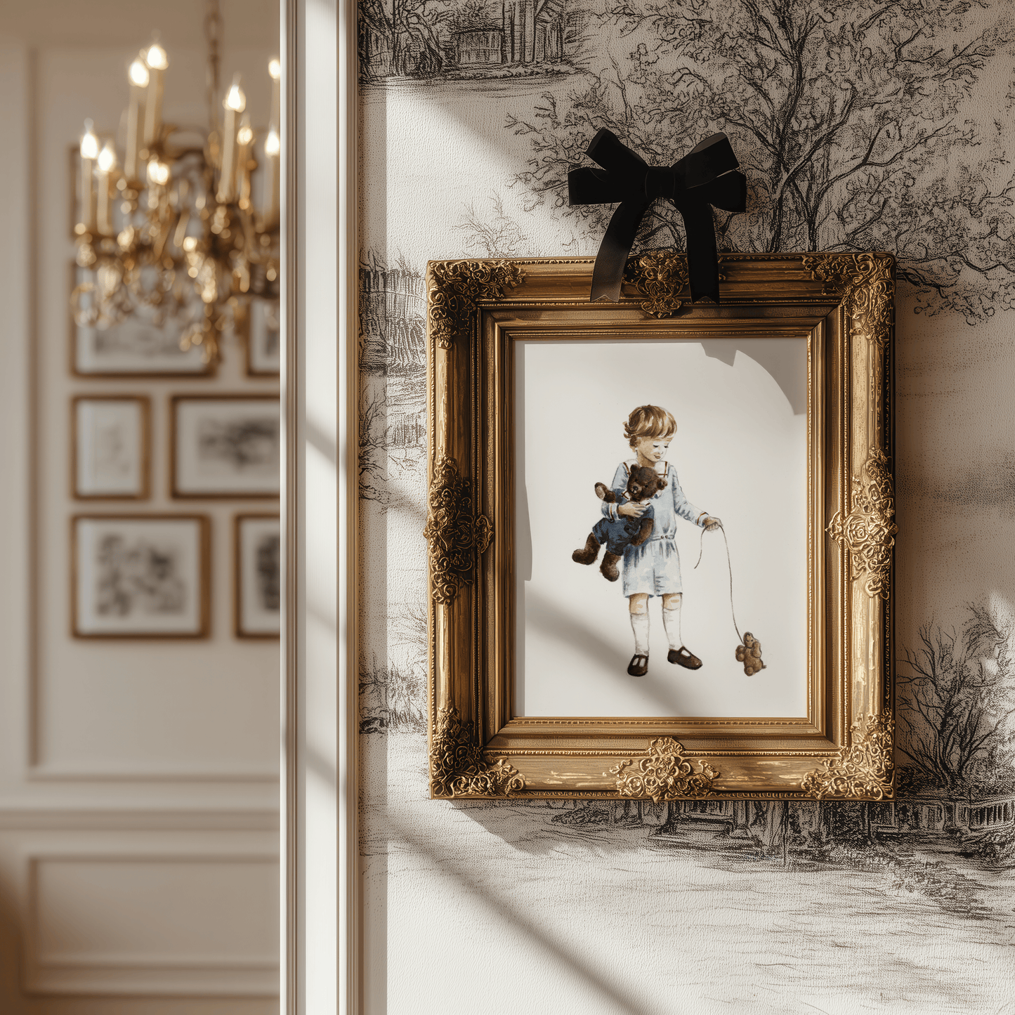 "Childhood Friends" - A Classic Childhood Collection Art Print