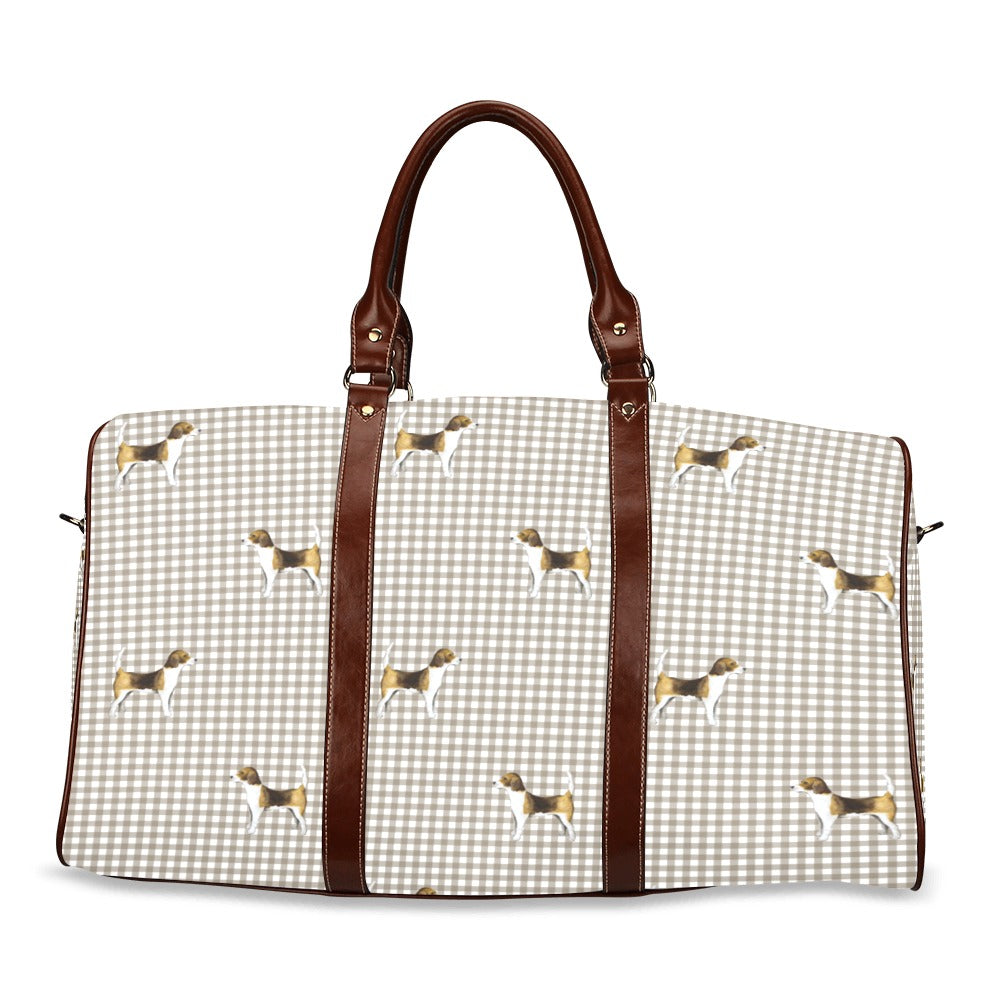 Heritage Gingham Waterproof Travel Duffel Bag - Small