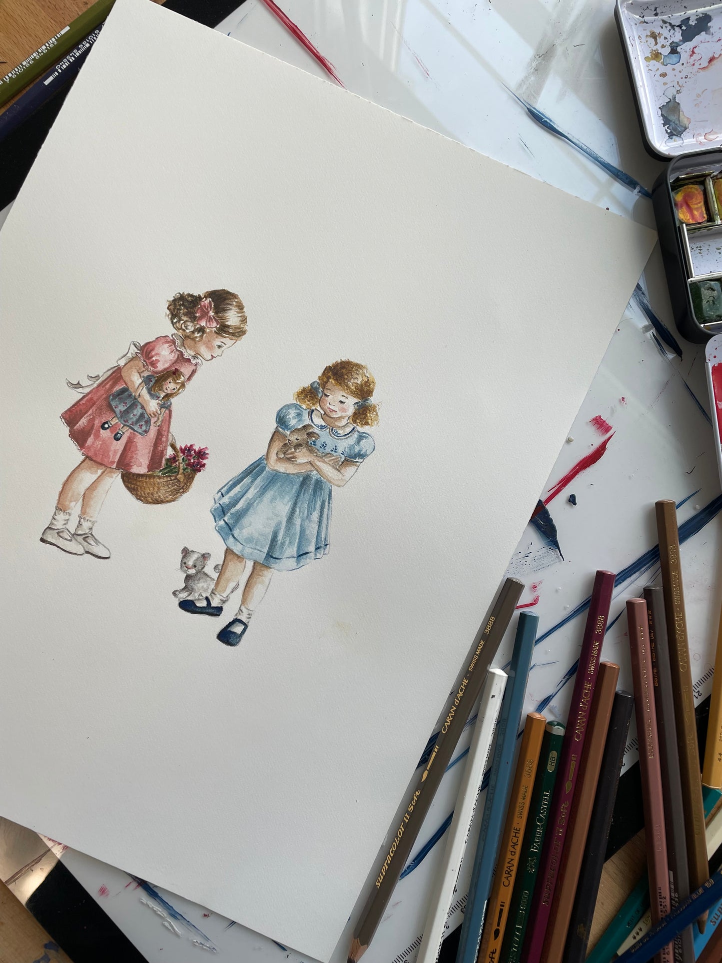 "Sweet Girlhood" Art Print